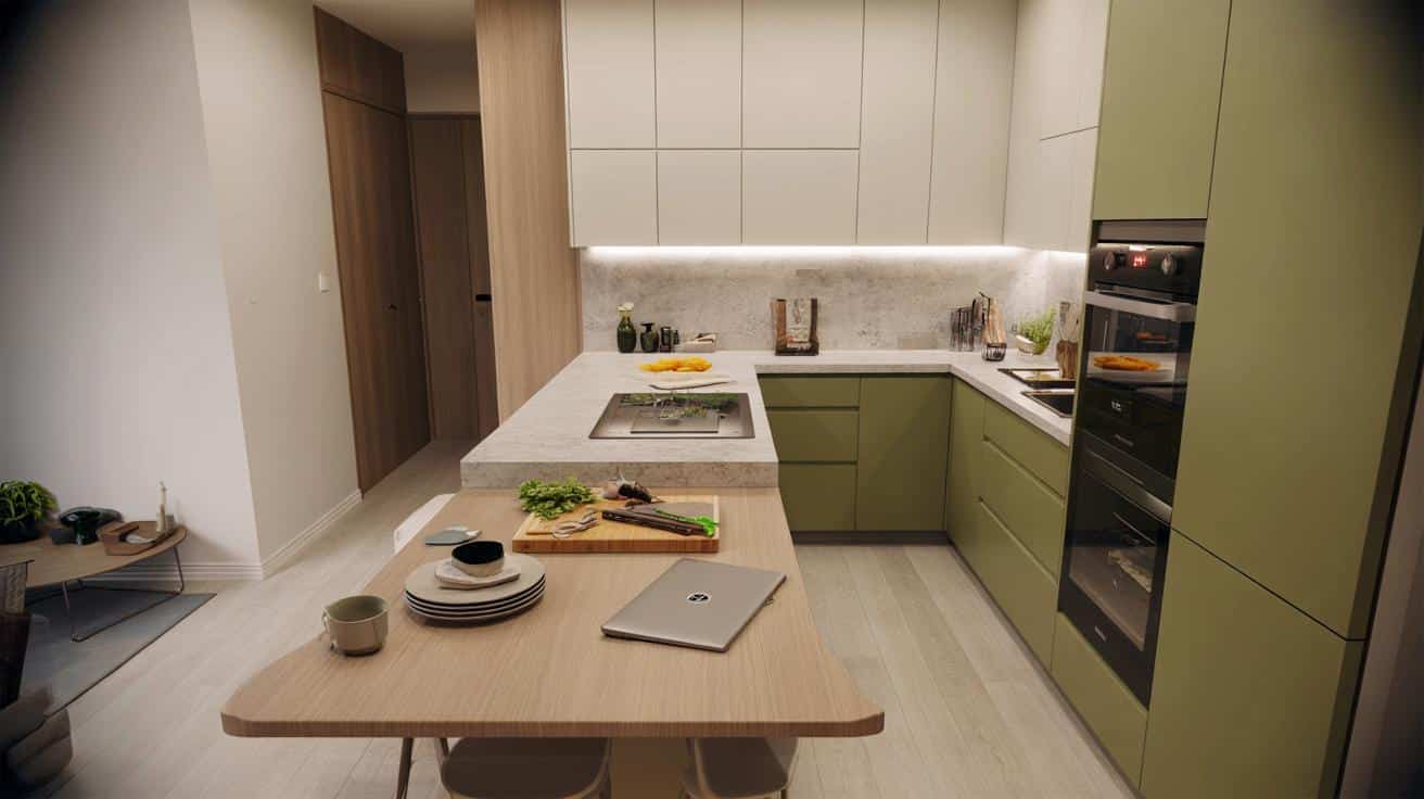 Adiós a las islas de cocina: 5 razones por las que la península con mesa te hará ganar espacio