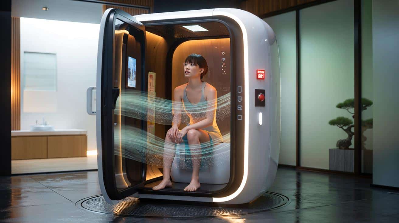 Adiós para siempre a la ducha: el invento japonés que te lava en 15 minutos, ¿te meterías dentro?