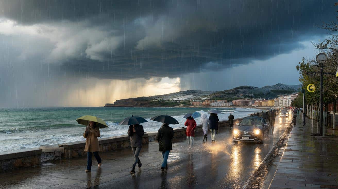 Aemet confirma un frente frío con lluvias en casi toda España: ¿cuándo te moja y cuánto bajará?