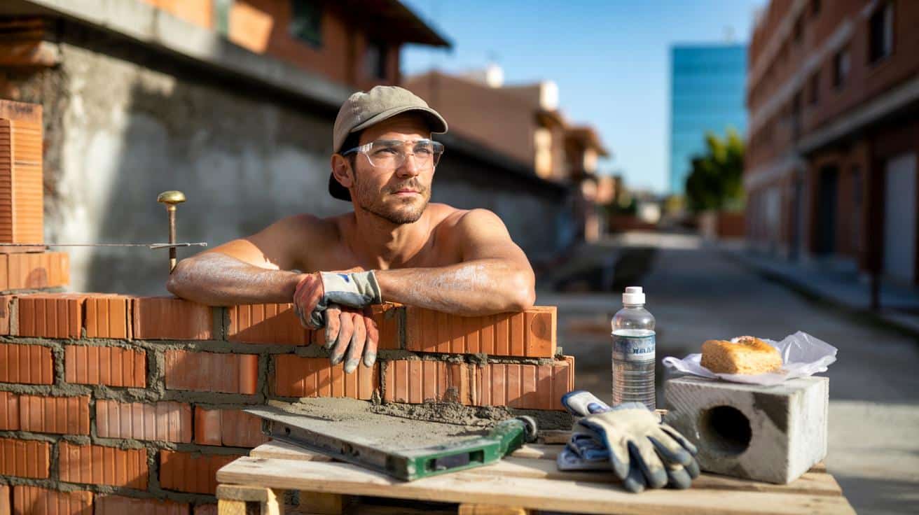 Antonio Serrano, 31 años, albañil: “Prefiero el sol y el esfuerzo a pasar ocho horas frente a una pantalla”