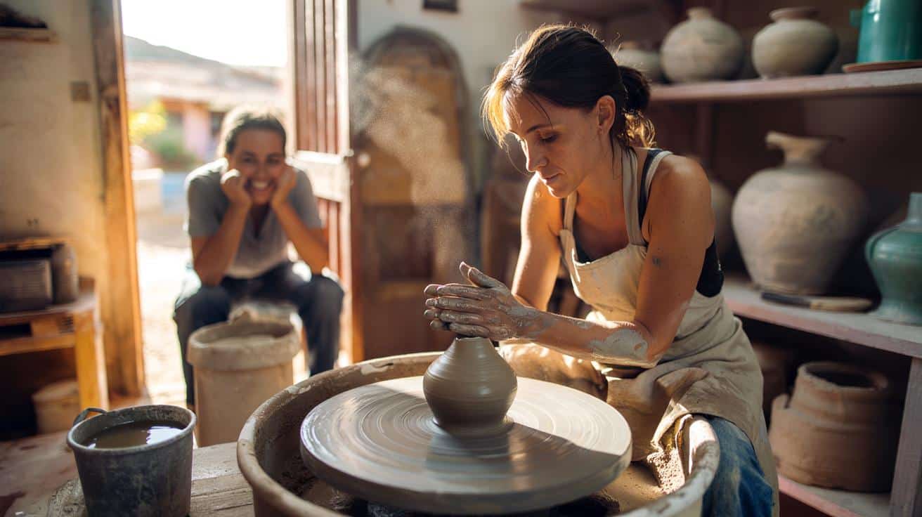 Carmen Díaz, 34 años, ceramista: “Convertir el barro en arte es una terapia y un modo de vida”