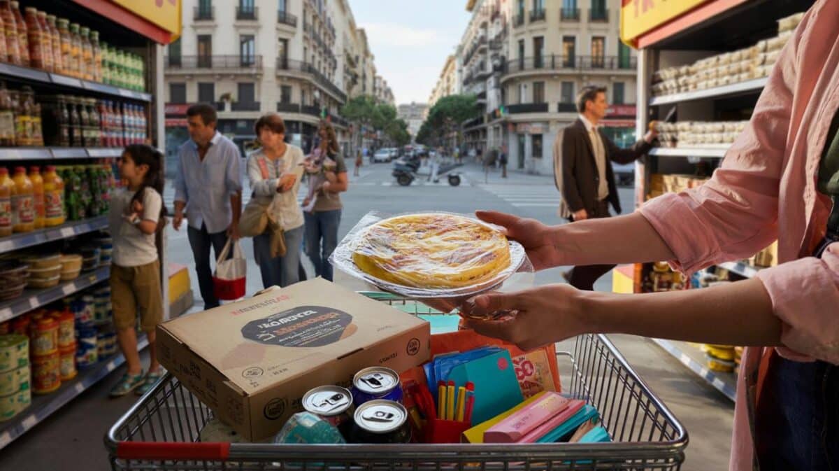 Comida y material por céntimos en Barcelona: ¿irías a Sqrups de Borrell 22 con tortilla a 0,99 €?