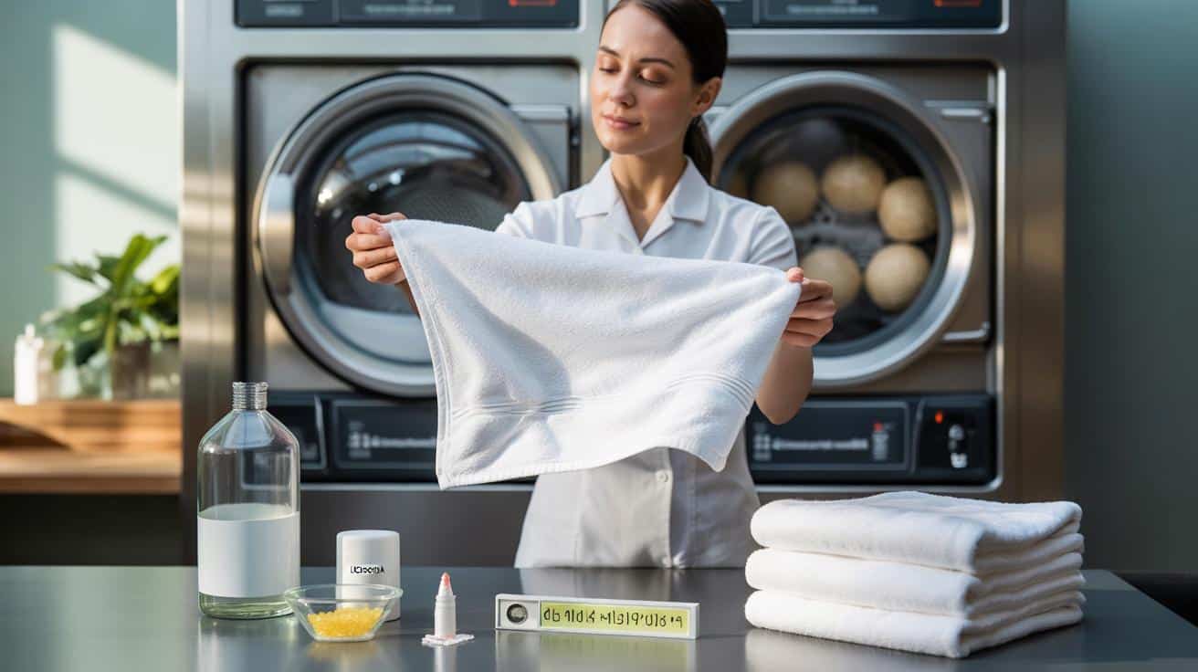 Hoteles y jefas de lavandería confiesan el método: toallas suaves sin suavizante y qué haces mal