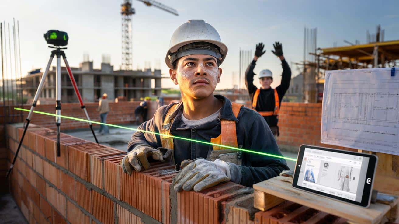 Hugo Fernández, 22 años, aprendiz de albañil: “Muchos no entienden que este trabajo también tiene futuro y estabilidad”