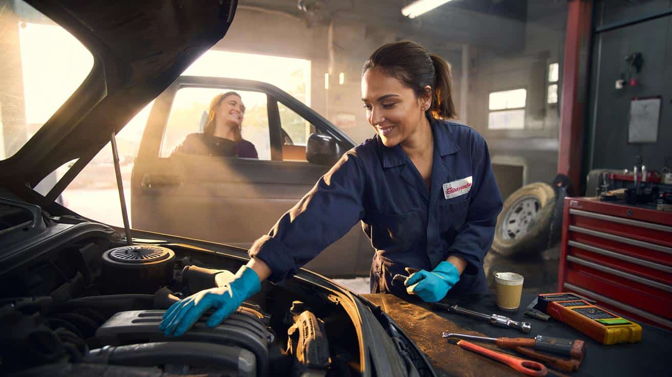Laura Gómez, 25 años, mecánica: “Cuando arreglas un coche y el cliente sonríe, no hay mejor recompensa”