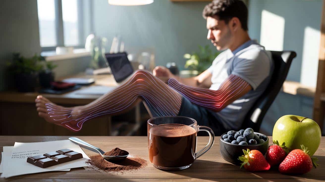 No me muevo, pero cambié lo que como": ¿puede el cacao proteger arterias tras 2 horas sentado?