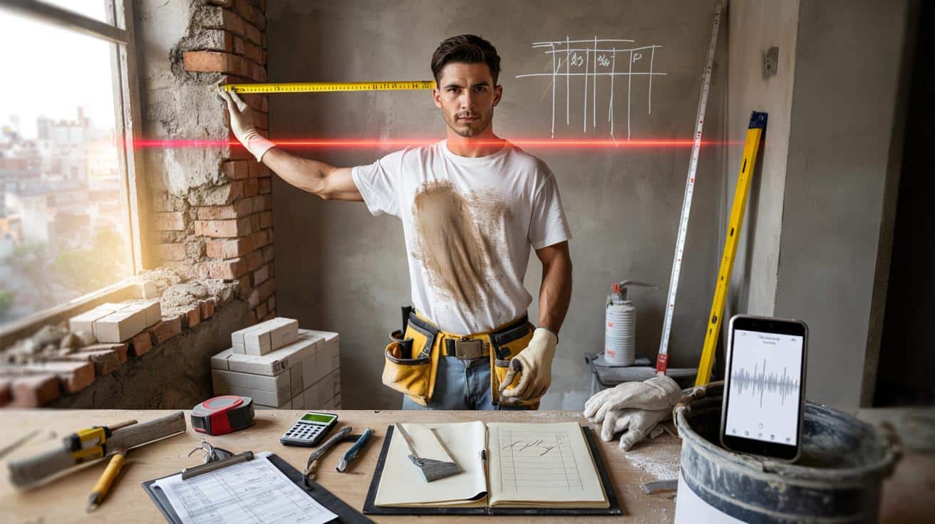 Santiago Carpintero, 22 años, albañil: “Mucha gente piensa que no ganamos mucho hasta que les pasas el presupuesto. Es un oficio bien pagado, pero la mayoría prefiere trabajar en una oficina, con aire acondicionado y comodidades”