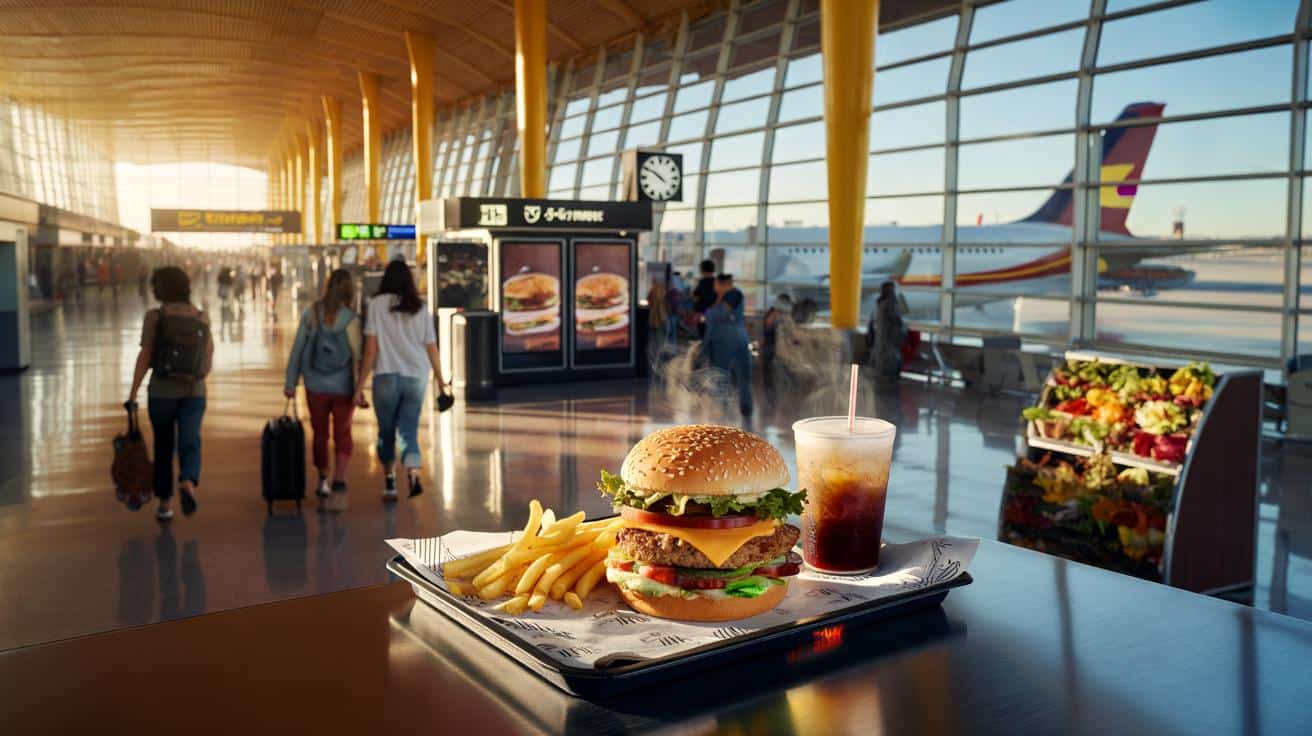 Si has pasado por un aeropuerto en España, esto te sonará: 10 millones de hamburguesas al año