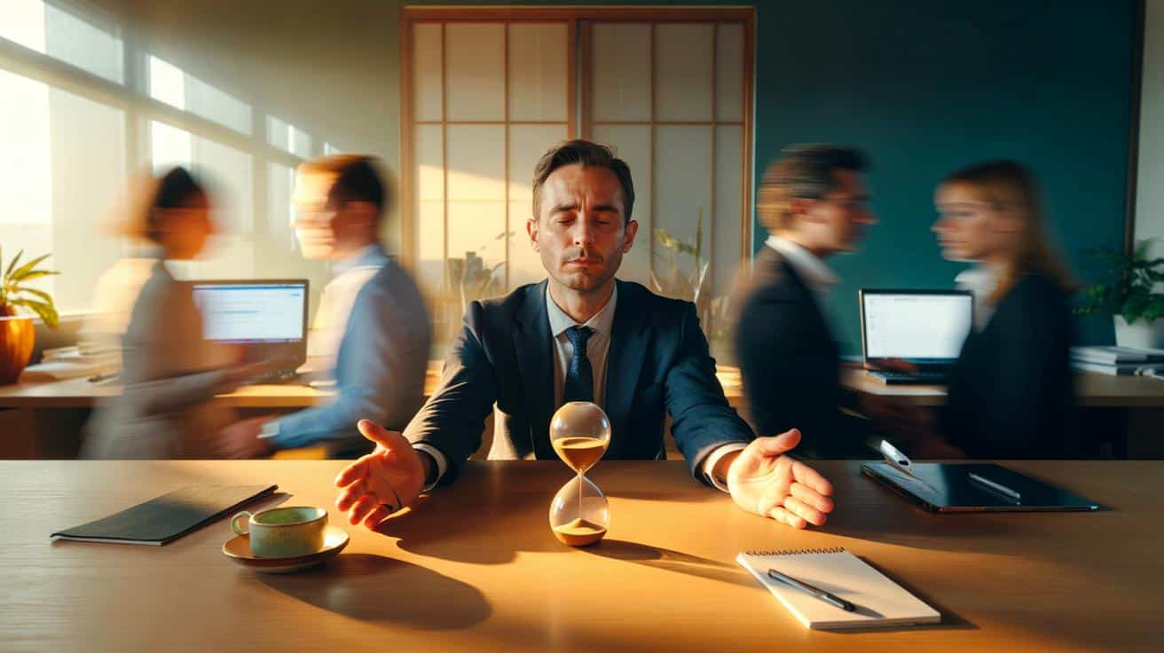 Si hoy vas a 200 por hora, prueba 60 segundos: el truco japonés ma que calma tus reuniones y emails