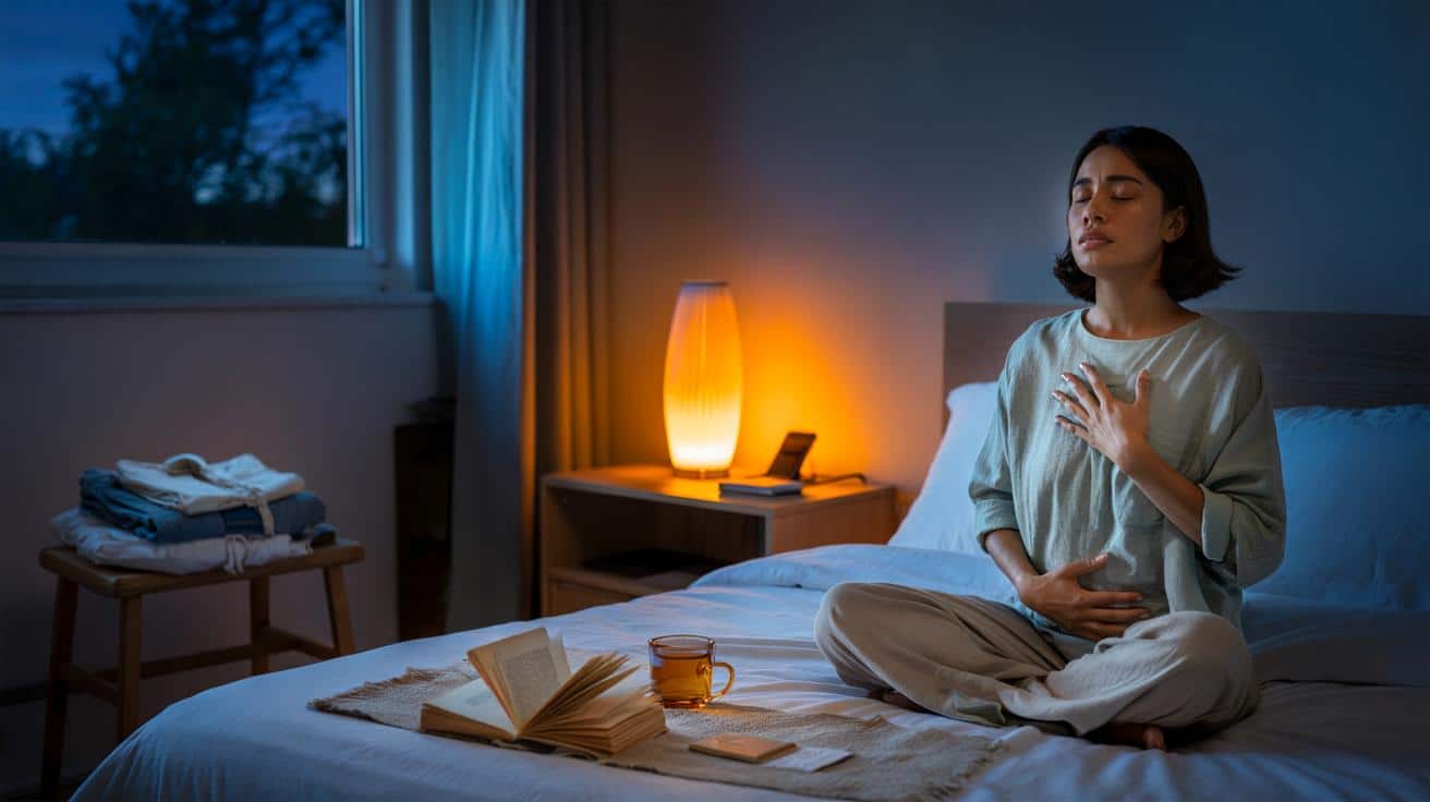 Si te cuesta apagar la cabeza : 3 señales nocturnas con 20-20-20, luz ámbar y respiración 4-7-8