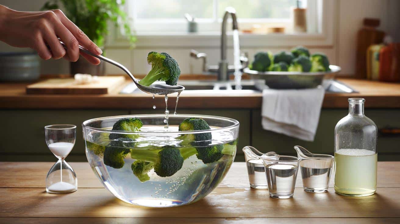 Si tienes brócoli en la nevera, haz esto en 20 minutos: 3 tazas de agua y 1 de vinagre sin bichos