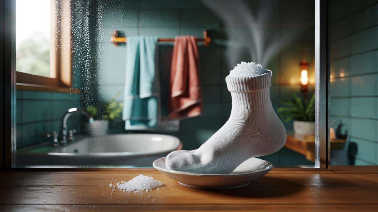 Si tu casa huele a humedad, prueba esto por 0,60 €: ¿un calcetín con sal puede salvar tus toallas?