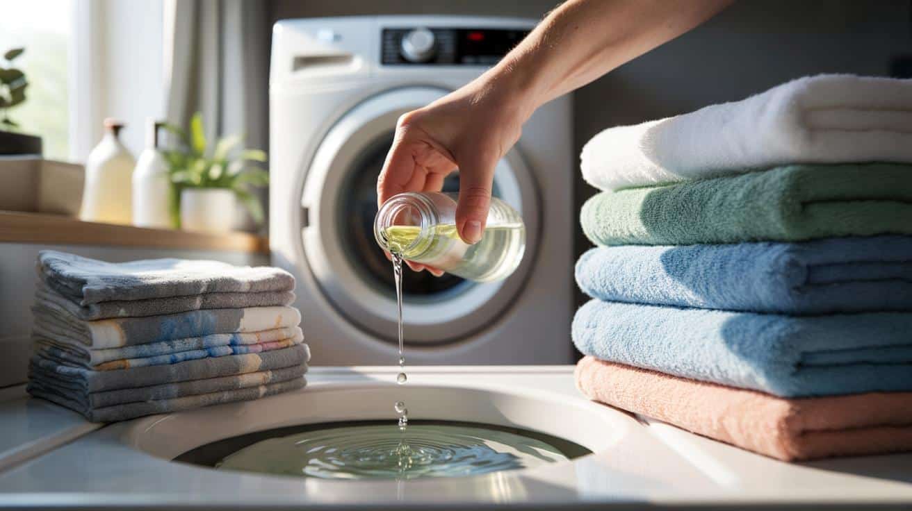 Si tus toallas están tiesas, prueba 120 ml de vinagre en el aclarado: ¿notarás la diferencia hoy?