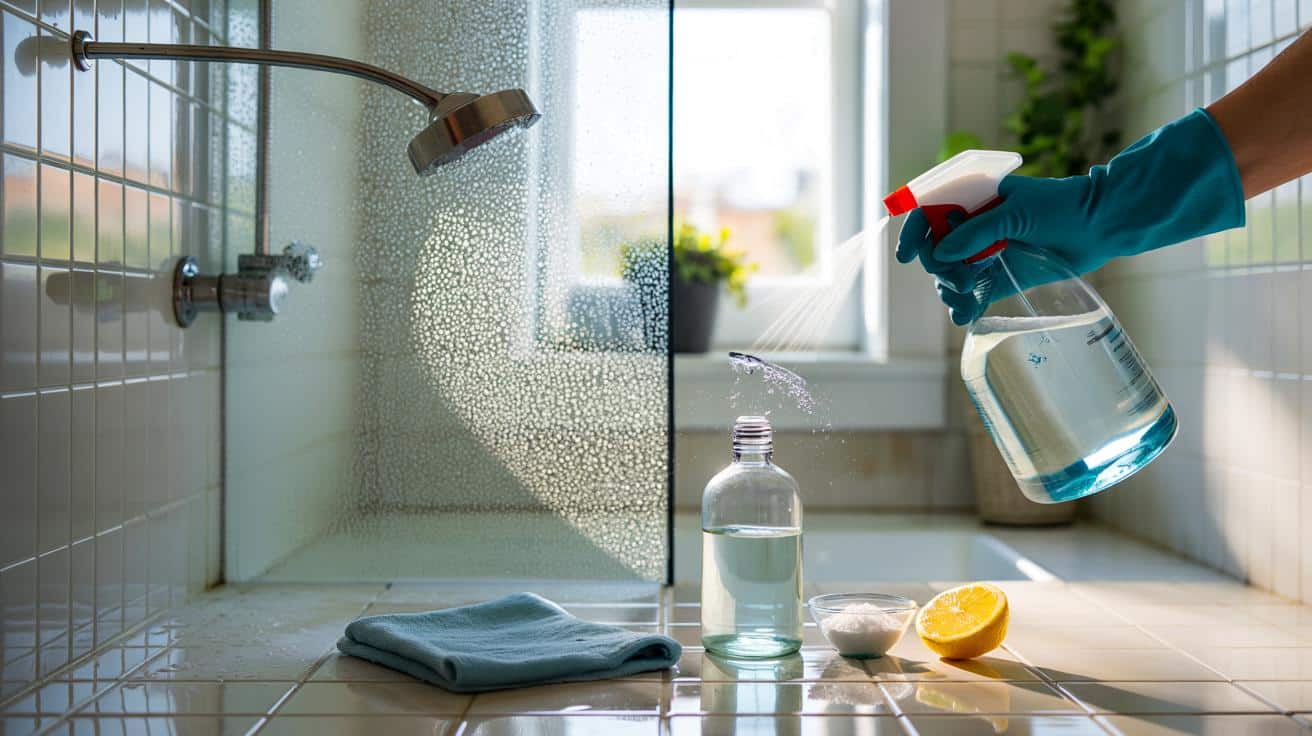 ¿Sigues frotando la mampara sin resultado? el truco con 500 ml y 1 cucharadita que la deja nueva