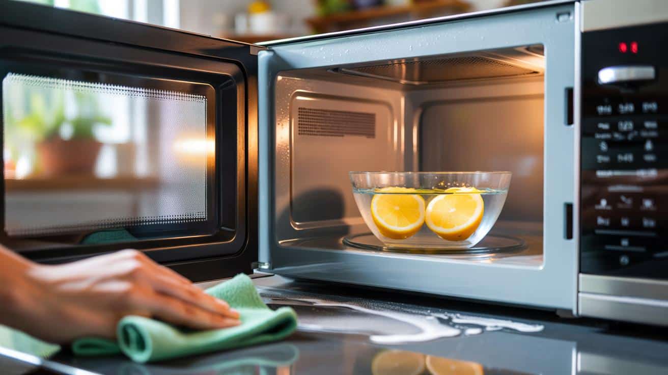 Tienes microondas y un limón: el truco de 5 minutos que usan miles para borrar olores y grasa