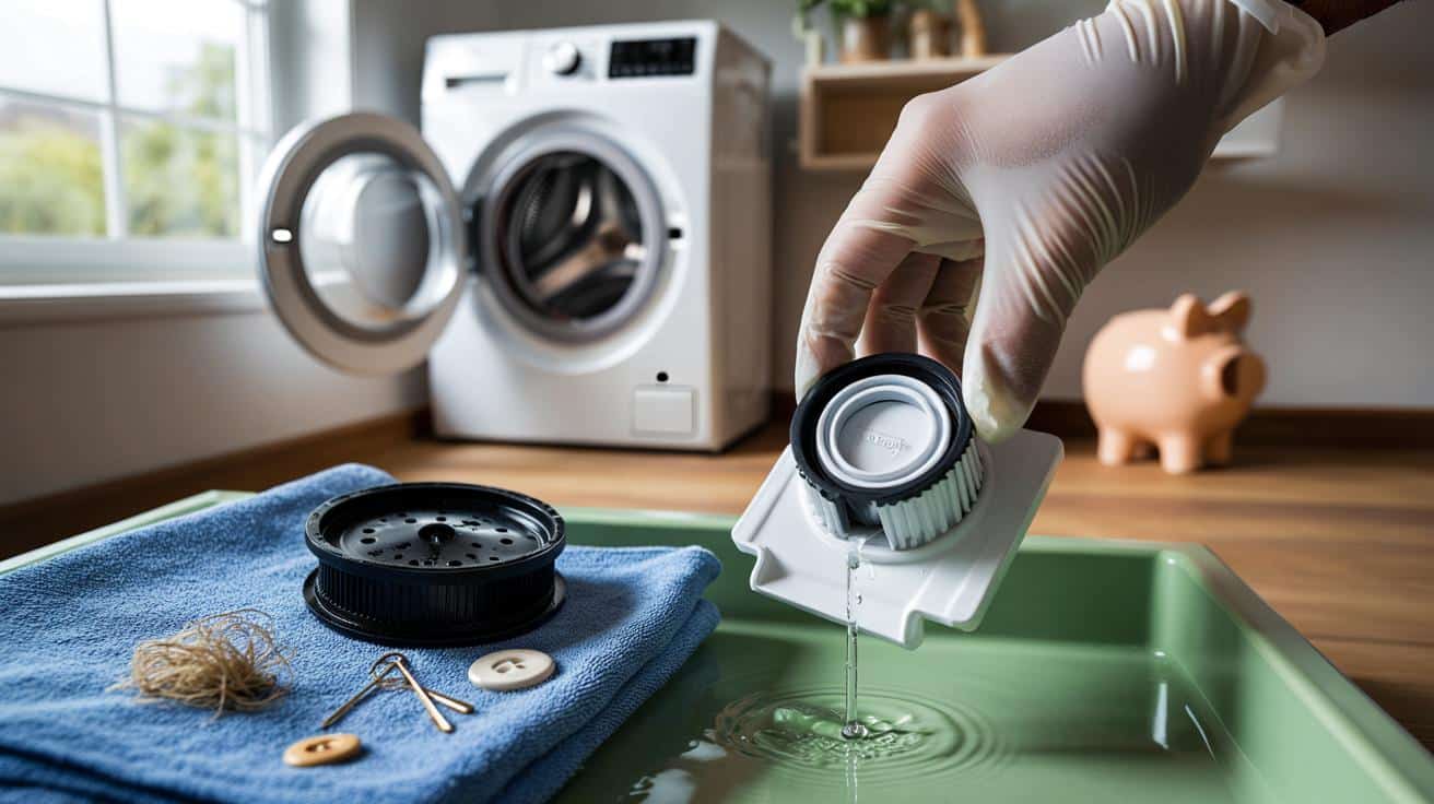 Tu lavadora puede salvarte 150 € con este gesto de 8,90 €: el tapón del filtro que nadie revisa