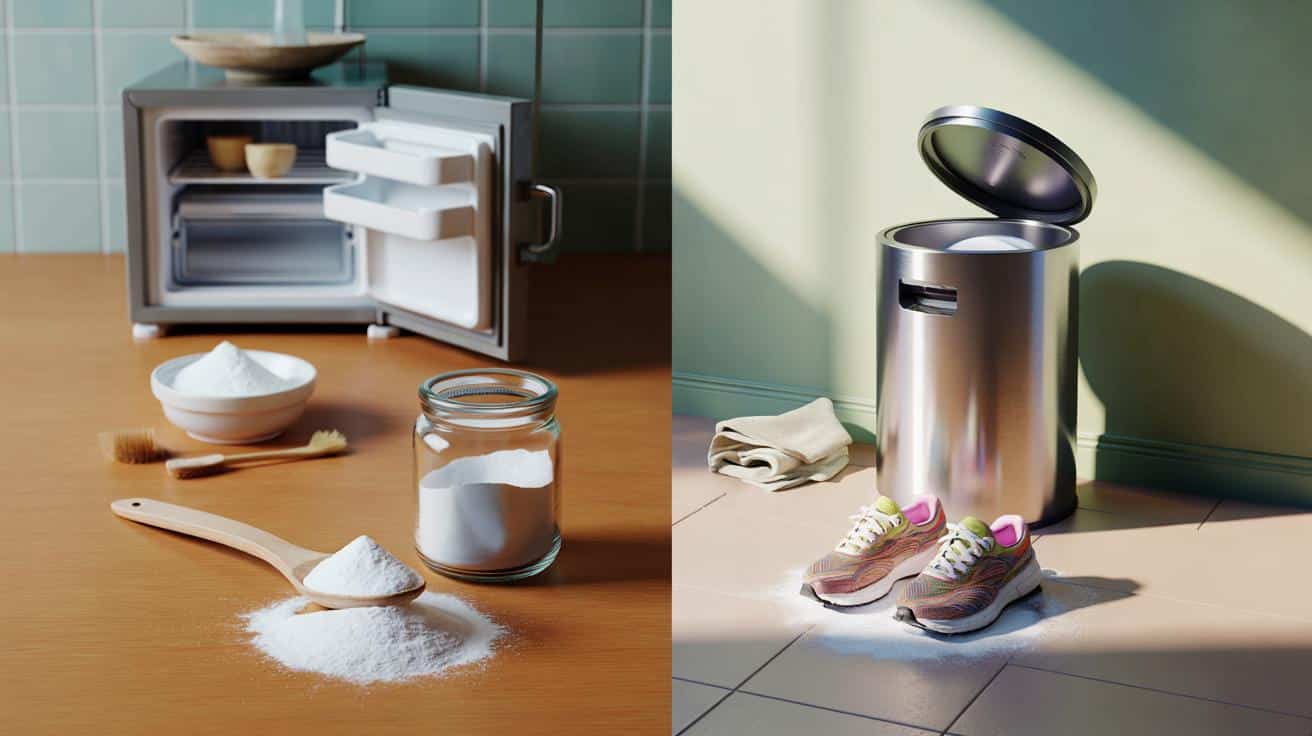 Tu nevera, tus zapatillas y el cubo del baño huelen raro : ¿sirve 1 cucharada de bicarbonato?