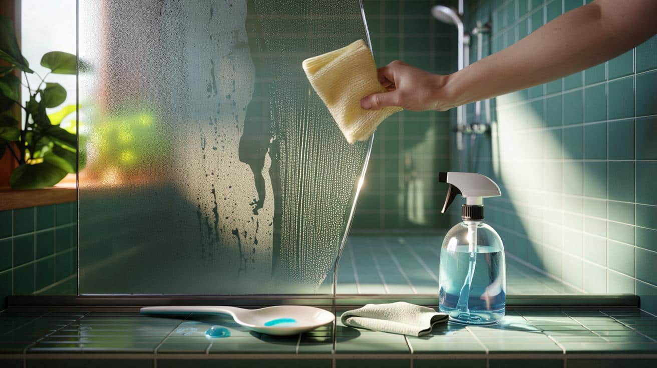 ¿Tú también sufres la mampara opaca? 400 ml de agua y 1 cucharadita: el truco que millones prueban