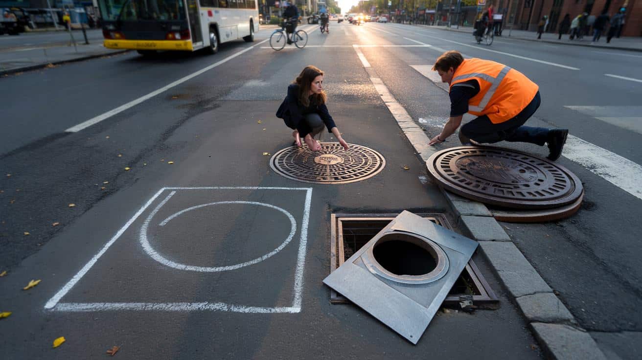 Una profesora te hace mirar al suelo: 3 razones por las que las tapas son redondas y no cuadradas
